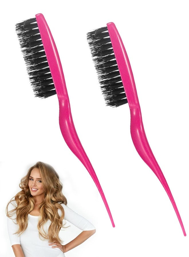 فرشاة تصفيف الشعر من قطعتين بشعيرات الخنزير البري، فرشاة ومشط للنساء، فرشاة تصفيف الشعر بشعيرات نايلون وشعيرات الخنزير البري، أداة تصفيف الشعر للخلف - Image 1